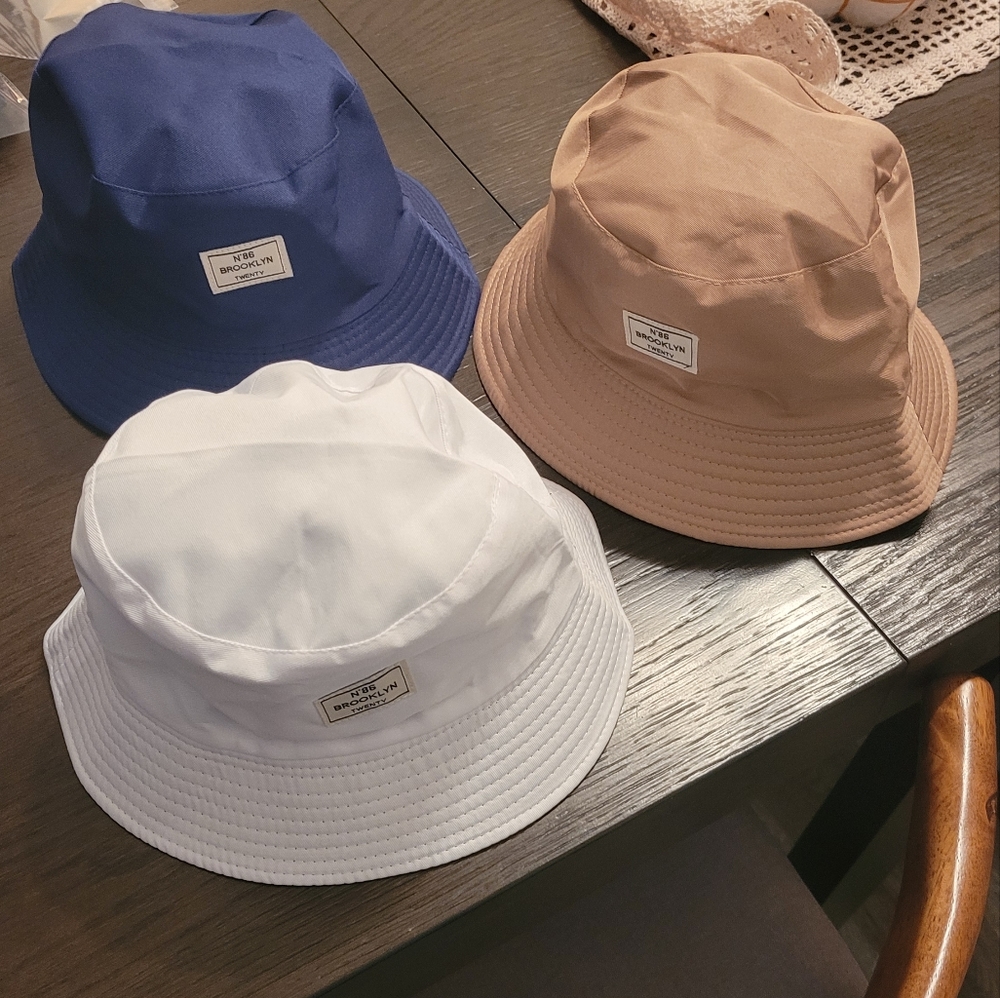 Bucket Hat Set of 3, N*86 Brooklyn Twenty, NWOT One Size Fits Most